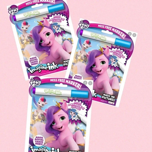 My Little Pony NEW 20 Page Magic Ink Pictures 1 Mess Free Magic Ink Marker gifts - Picture 3 of 5